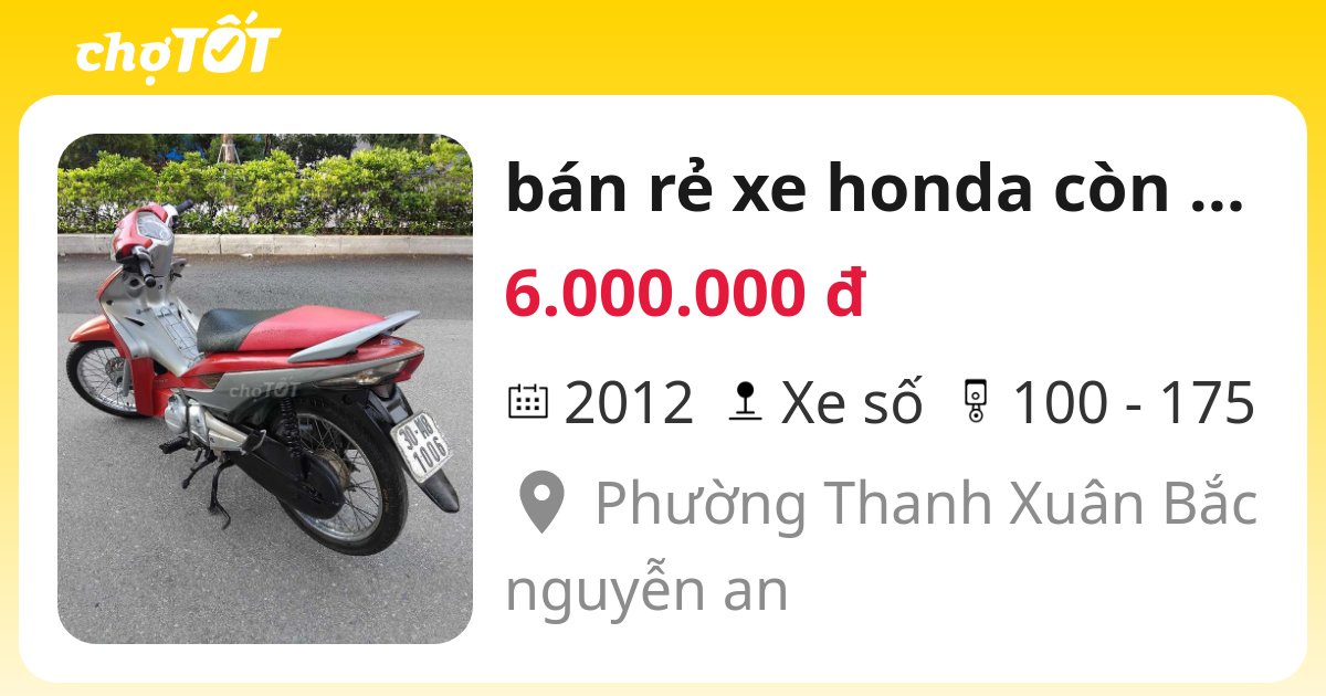 bán rẻ xe honda còn mới toanh như xe mới - 134265634