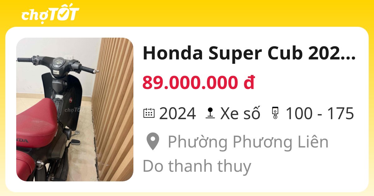 Honda Super Cub 2024 Đen 8000 km - 134332133