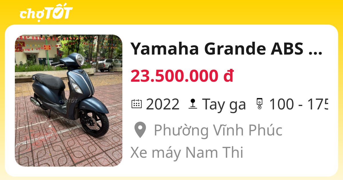 Yamaha Grande ABS Limited 2022 Xanh Smartkey - 134321153
