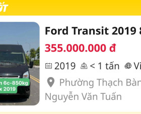 Ford Transit 2019 850kg Đen - 134083490