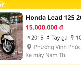 Honda Lead 125 2015 Vàng kem Chất Lượng đi ít - 134289089