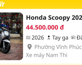 Honda Scoopy 2025 Xám Lướt mới keng - 134292046