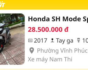 Honda SH Mode Sport 2017 Bạc Nhám thể thao - 134271654