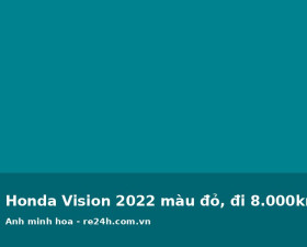 Honda Vision 2022 màu đỏ, đi 8.000km chính chủ