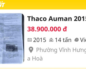 Thaco Auman 2015 Xe tải Sàn Việt Nam - 134253607