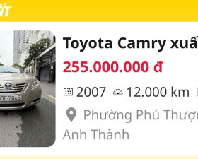 Toyota Camry xuất mỹ 2007 - 134225993