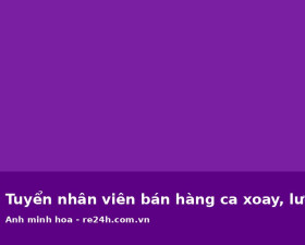 Tuyển nhân viên bán hàng ca xoay, lương 7-9 triệu