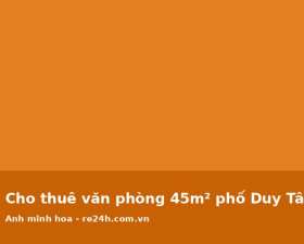 Cho thuê văn phòng 45m² phố Duy Tân, full nội thất
